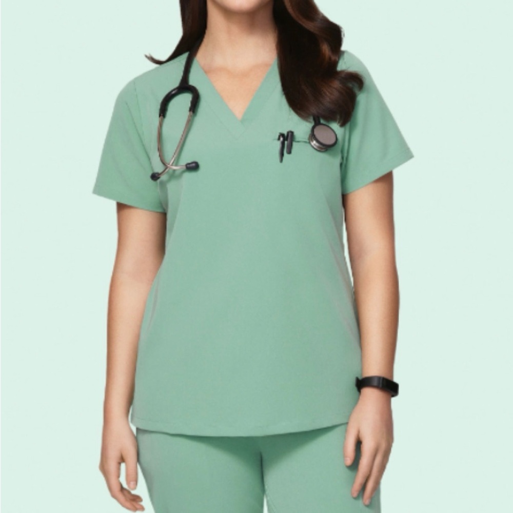 Mandala Jade Scrub Top
